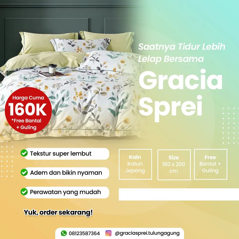 <p>Apabila anda ingin membeli sprei di toko kami a